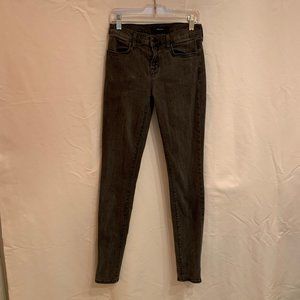 J Brand 620 Mid Rise Super Skinny Night Bird Jeans